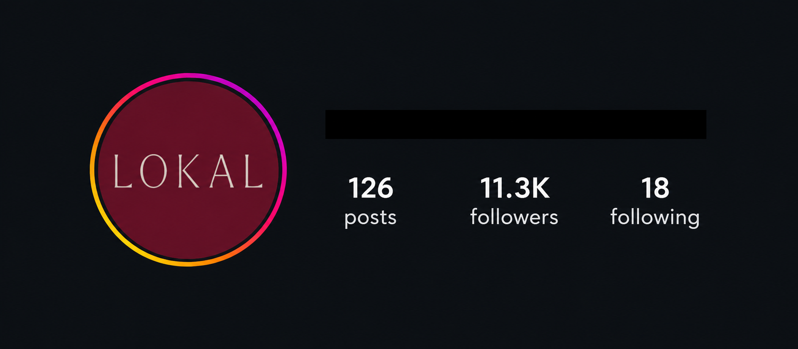 Restaurant Instagram account after TicTec content marketing