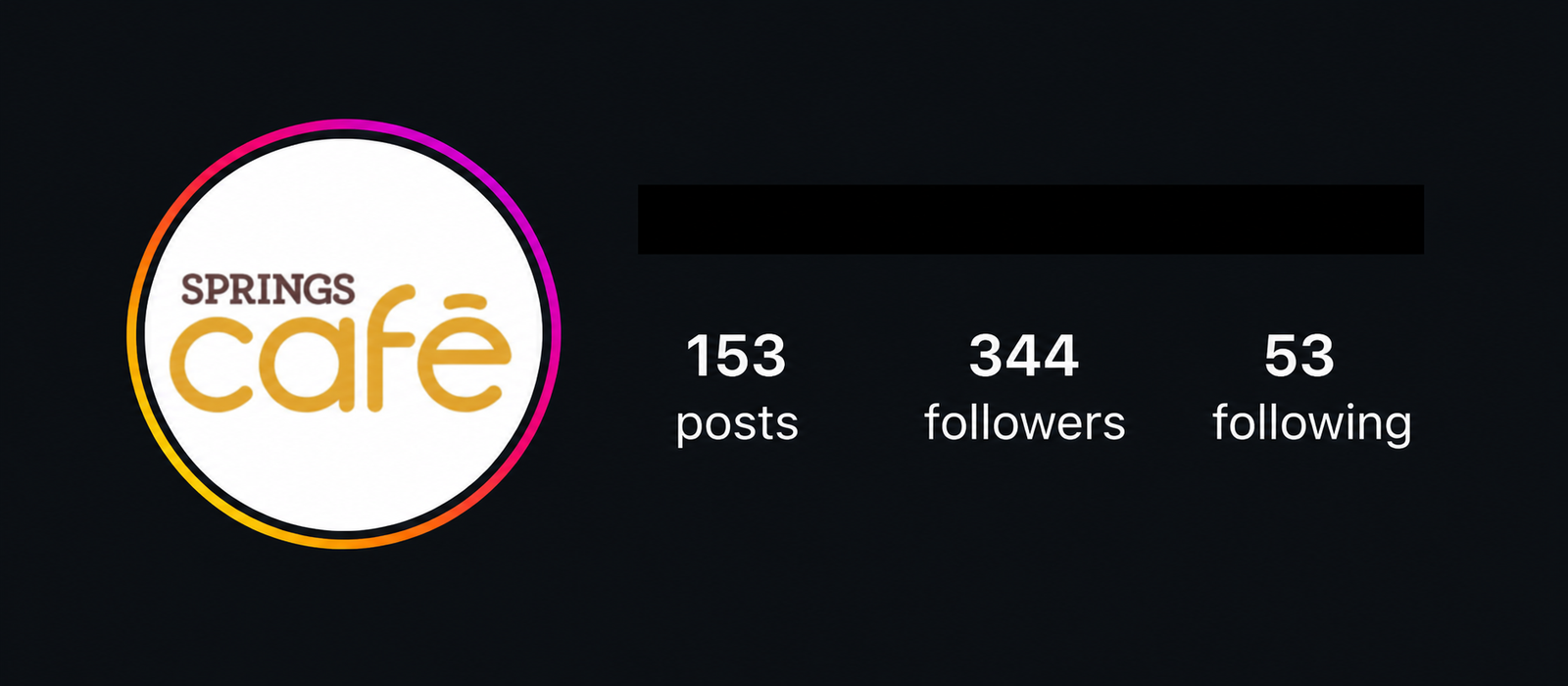 Restaurant Instagram account before TicTec content marketing